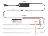 G21 LED osvětlení  pro akustické panely 100 cm, teplá žlutá, 24V