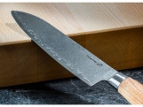 G21 Nůž  Gourmet Damascus 17 cm, Santoku, rukojeť zebrawood