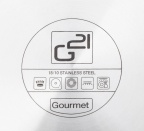 G21 Sada nádobí  Gourmet Miracle s hrncem navíc, 11 dílů, nerez/greblon
