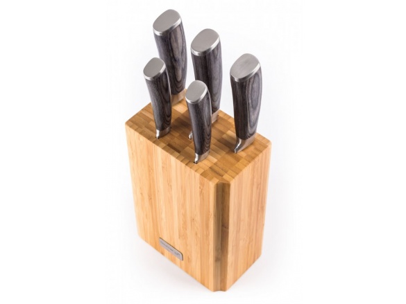G21 Sada nožů  Gourmet Stone 5 ks + bambusový blok