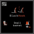 G21 Závěsný systém  BlackHook small basket 30 x 22 x 23 cm