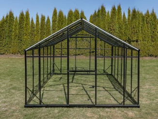 Gampre üvegházak – Sanus L-7 6,40 x 2,90 m polykarbonát 6 mm černá