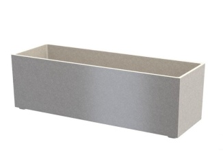 Granitové – Granisil granitový květináč KUBI 90 cm béžová, obdelníkový