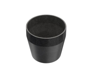 Granitové – Granisil granitový květináč MONTI 35 cm černá, kulatý