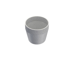 Granitové – Granisil granitový květináč MONTI 35 cm šedá, kulatý