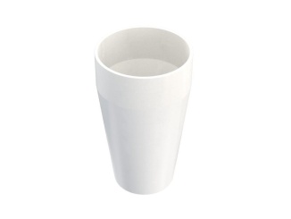 Granitové – Granisil granitový květináč MONTI vysoký 76 cm biela, kulatý