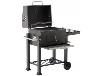 Grillsütők – Garden Line Velký gril na kolečkách - litinový rošt
