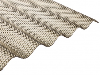 Gutta – Polykarbonátová vlnitá deska Guttagliss WABE bronz 2000 x 1050 mm