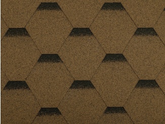 Guttatec Hexagonal – Guttatec Hexagonal hnědá 3 m²