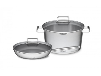 Ház – G21 Sada nádobí Gourmet Magic s cedníkem, 4 díly, nerez