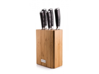 Ház – G21 Sada nožů Gourmet Stone 5 ks + bambusový blok