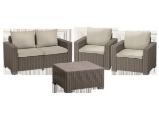 Ház – Keter Zahradní set California 2+2+1 cappuccino