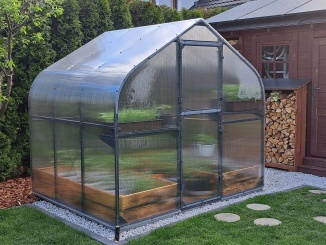 Hliníková konštrukcia – Drop Alu 2,5 x 4 m polykarbonát 4 mm antracit BDX00391