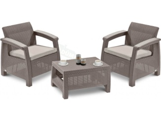 Hobbymarket – Keter Allibert Corfu Weekend 2+1 - cappuccino