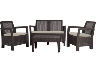 Hobbymarket – Keter Zahradní set TARIFA Lounge set - hnědá / béžová