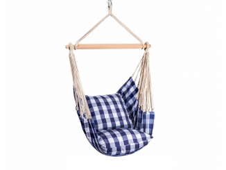 Hojdacie siete a kreslá – Cushion modro-biele
