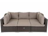 Home & Garden Vigo zahradní sestava z technoratanu Brown Mat/Brown Melange