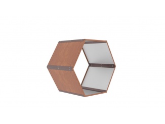 Hospodárstvo – G21 Přístřešek na dřevo HEX 53 - 92 x 60 cm, hnědý