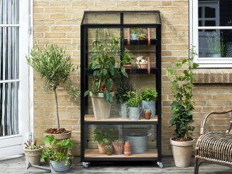 Hosszabbítók üvegből – Juliana City Greenhouse 0,8 m x 0,4 m, fekete, kalené sklo 4 mm