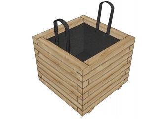 Hrantíky – Truhlík Scobax Madrid přírodní 70 x 30 x 28 cm