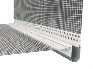 Izolačná vata – LD-NH Pvc 06 | Rohový dilatační profil s tkaninou - 100 x 100 mm | Délka 2,5 m