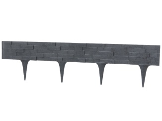 Járdaszegélyek Covernit – Covergarden Stone 9,5 cm x 2,37 m antracit