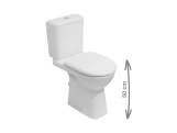 JIKA Mísa kombi DEEP BY  - svislý odpad,  H8236170000001