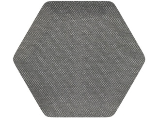 Kárpitozott panelek – Luna Hexagon 6x15 cm šedá