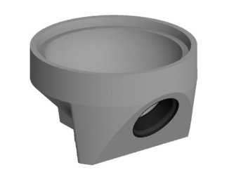 Kasi belépése – Kasi DN 450 (s vývodem) 330 mm, DN 150