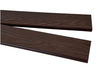Kerítésoszlopok – Guttafence WPC plotovka 3D s rovnou hlavou 71 x 11 x 1500 mm oak brown