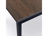 Keter Zahradní stůl  Porto 160 walnut black steel