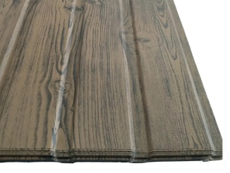 Kis formátum – trapézový plech Guttatop T-7 2000 x 1200 mm ořech