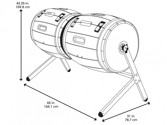 Kompostér Lifetime Double Barrel
