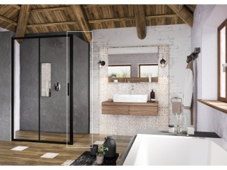 Koupelna a WC – Ravak BLSPS 90, lesk+transparent