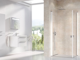 Koupelna a WC – Ravak CRV1 80, bílá+transparent