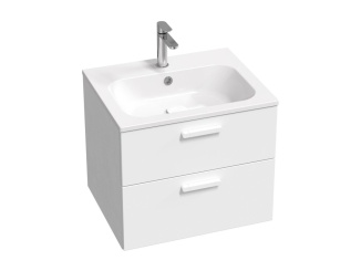 Koupelna a WC – Ravak SD Chrome II 80 skříňka pod umyvadlo bílá, madla bílá