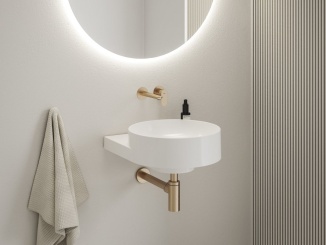 Koupelna a WC – Ravak Umyvadlo Yard 40, bez otvoru pro baterii, bez přepadu, Grey Green