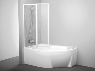 Koupelna a WC – Ravak VSK2 Rosa 140 P, bílá+transparent