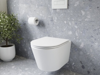 Koupelna a WC – Ravak WC Flow RimOff set, závesné, biela