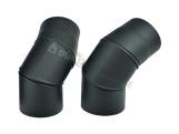 Kovokraus Koleno kouřové 150mm stavitelné / 0 - 90° silnostěnné 1,5mm