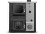 Kuchyňská kamna / kotel s výměníkem TEMY PRO 18 kW - levá, bílá