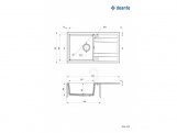 Kuchyňské dřezy Deante Eridan 860.0E