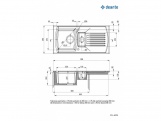 Kuchyňské dřezy Deante Lusitano 1000.10