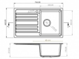 Kuchyňské dřezy Granisil Bairo 755.0