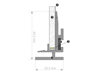Levelek – Leddex Al profil LGP-T