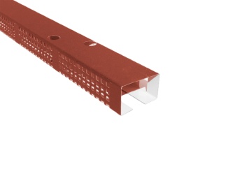 Levelek – ventilační lišta 1200 mm cihlově červená