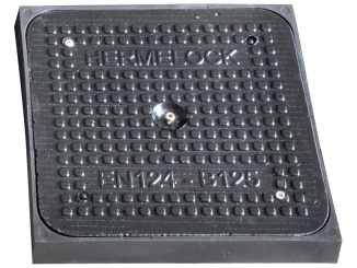 Manhole Cover – Hermelock Manhole Cover 55 mm, 400 x 400 mm, B125