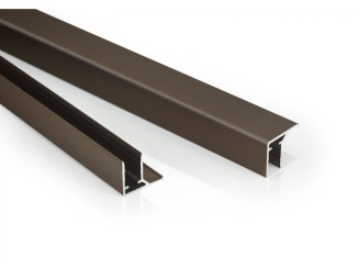 Műanyagok – U profil s okapnicí Alu ELOX 16 mm T-plastics