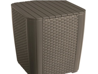 Nábytek – Keter Zahradní stůl Luzon Flat - 39 x 39 x 42,5 cm - cappuccino