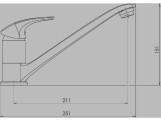 Novaservis Dřezová baterie Metalia 57, bílá/chrom, stojánková,  57091,1